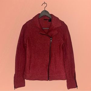 Tahari Women's Cherry Red Utility Jacket